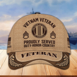 Custom Vietnam Veteran Baseball Cap, Father's Day Gift, Veterans Day MQHA5060501