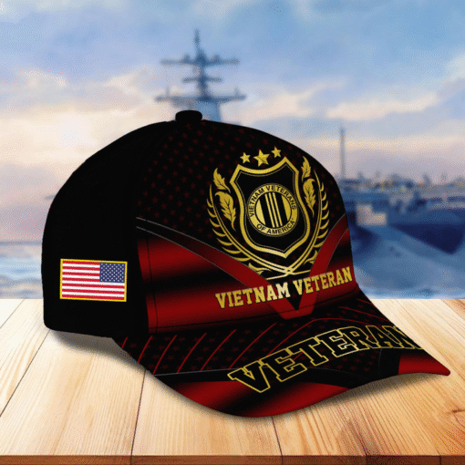 Custom Vietnam Veteran Baseball Cap, Father's Day Gift, Veterans Day MQHA5060502 - Image 3