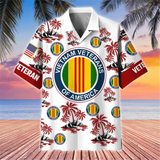 Premium Vietnam Veterans Hawaiian Shirt, Gifts For US Veterans, Gifts On Memorial Day, Father's Day MQNT5280550 - Image 2