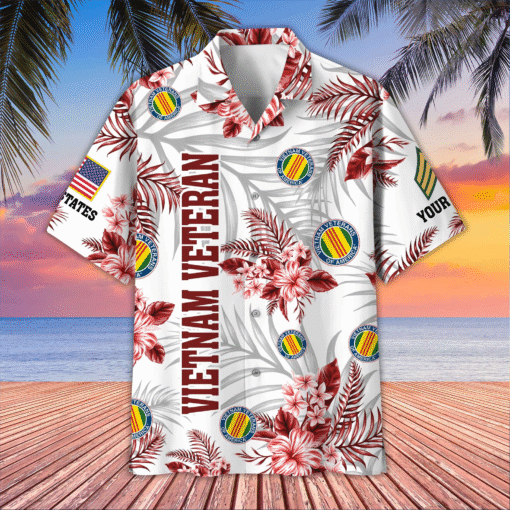Unique Custom Name, Rank, Vietnam Veteran Hawaiian Shirt MQNT5280551 - Image 2