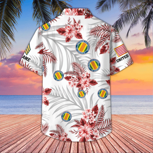 Unique Custom Name, Rank, Vietnam Veteran Hawaiian Shirt MQNT5280551 - Image 3