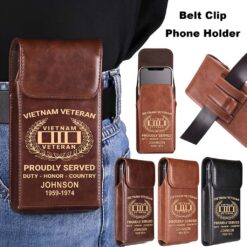 Personalized Vietnam Veteran Belt Clip Phone Holder QFHA5060603
