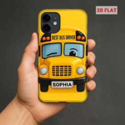 Personalized School Bus Driver 2D Plat Phone Case QFHM5060302