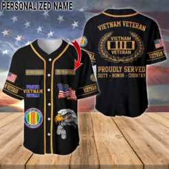 Personalized Vietnam Veteran Baseball Jersey MQTZ5270504