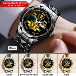 Personalized Vietnam Veteran Alloy Luxury Quartz Watch QFHA5190601