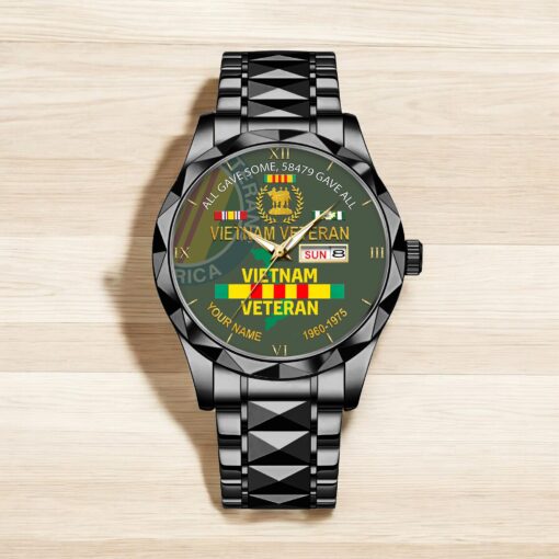 Personalized Vietnam Veteran Alloy Luxury Quartz Watch QFHA5190601 - Image 2