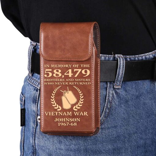 Personalized Vietnam Veteran Belt Clip Phone Holder QFHA5060602 - Image 6