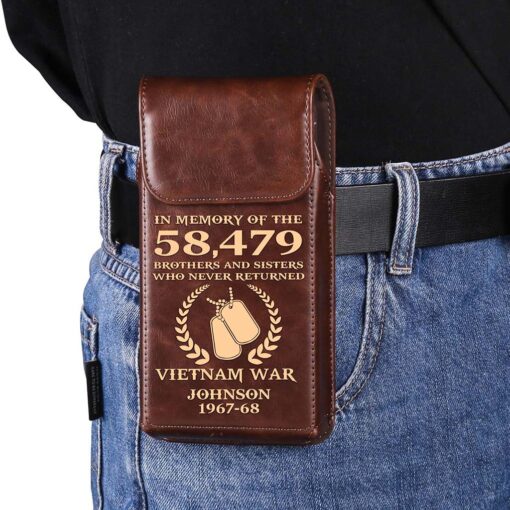 Personalized Vietnam Veteran Belt Clip Phone Holder QFHA5060602 - Image 5