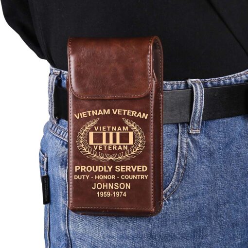 Personalized Vietnam Veteran Belt Clip Phone Holder QFHA5060603 - Image 6