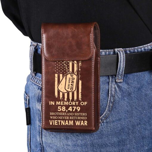 Personalized Vietnam Veteran Belt Clip Phone Holder QFHA5060604 - Image 6