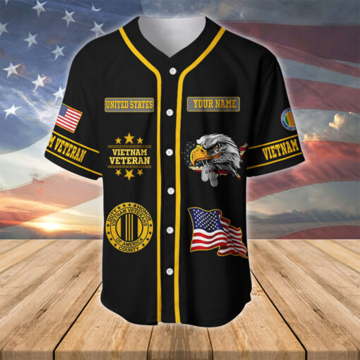 Personalized Vietnam Veteran Baseball Jersey MQTZ5270505 - Image 2