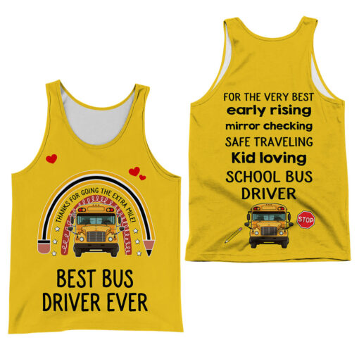 Custom School Bus Driver Jersey, Baseball Shirt Gift for Bus Drivers MQHA5300502 - Image 4