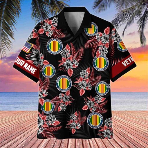 Personalized US Vietnam Veterans Hawaiian Shirt MQTZ5090604 - Image 2