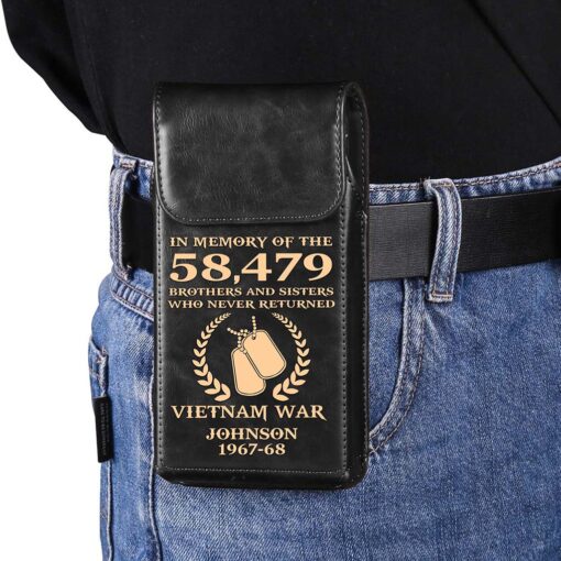 Personalized Vietnam Veteran Belt Clip Phone Holder QFHA5060602 - Image 4