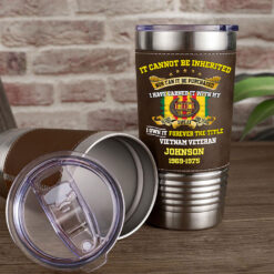 Custom Vietnam Veteran Leather Tumbler THHH5250602
