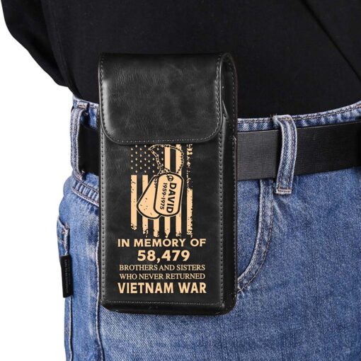 Personalized Vietnam Veteran Belt Clip Phone Holder QFHA5060604 - Image 5