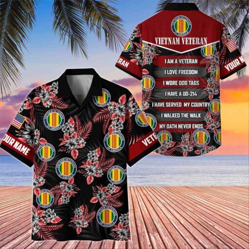 Personalized US Vietnam Veterans Hawaiian Shirt MQTZ5090604