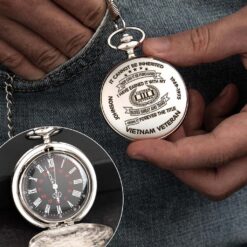 Personalized Vietnam Veteran Vintage Pocket Watch UKHM5250603