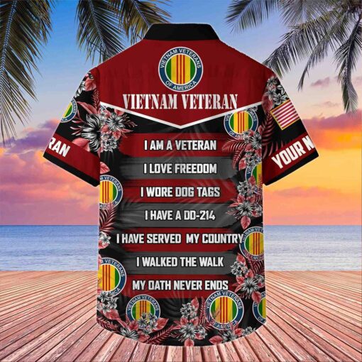 Personalized US Vietnam Veterans Hawaiian Shirt MQTZ5090604 - Image 3