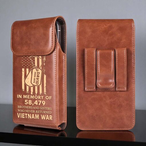 Personalized Vietnam Veteran Belt Clip Phone Holder QFHA5060604 - Image 2