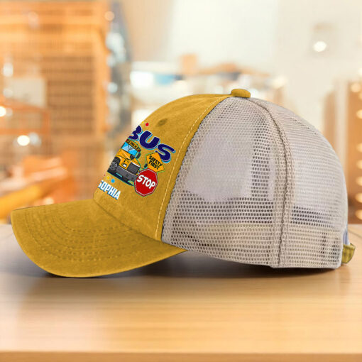Personalized Bus Driver Demin Hat With Mesh QFHM5180602 - Image 8