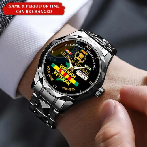 Personalized Vietnam Veteran Alloy Luxury Quartz Watch QFHA5190601 - Image 5