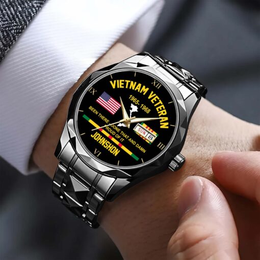 Personalized Vietnam Veteran Alloy Luxury Quartz Watch QFHA5190602 - Image 5