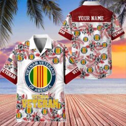 Personalized US Vietnam Veterans Hawaiian Shirt MQTZ5090605