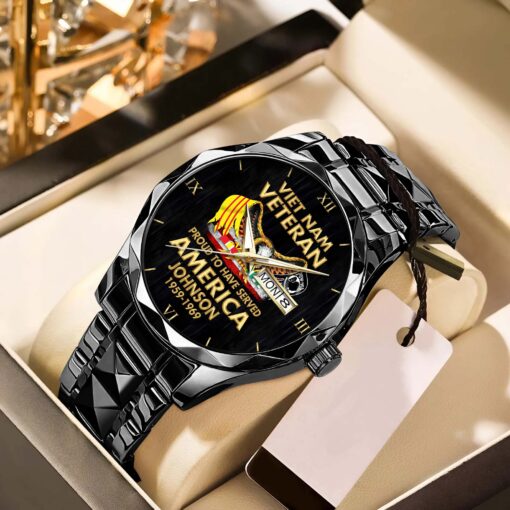 Personalized Vietnam Veteran Alloy Luxury Quartz Watch QFHA5190603 - Image 2