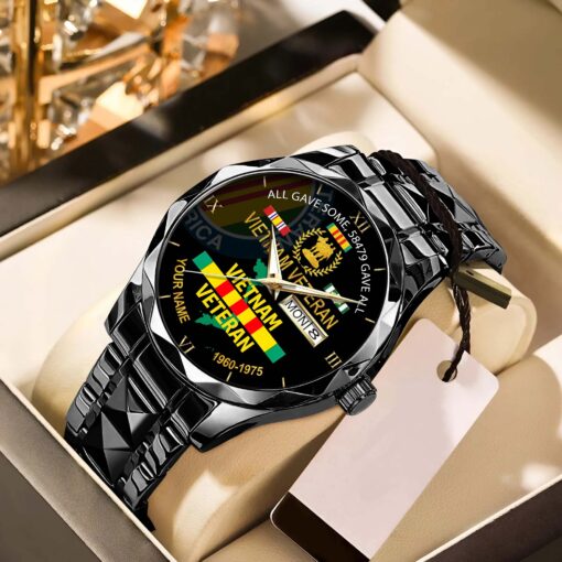 Personalized Vietnam Veteran Alloy Luxury Quartz Watch QFHA5190601 - Image 3