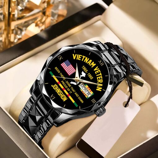 Personalized Vietnam Veteran Alloy Luxury Quartz Watch QFHA5190602 - Image 3