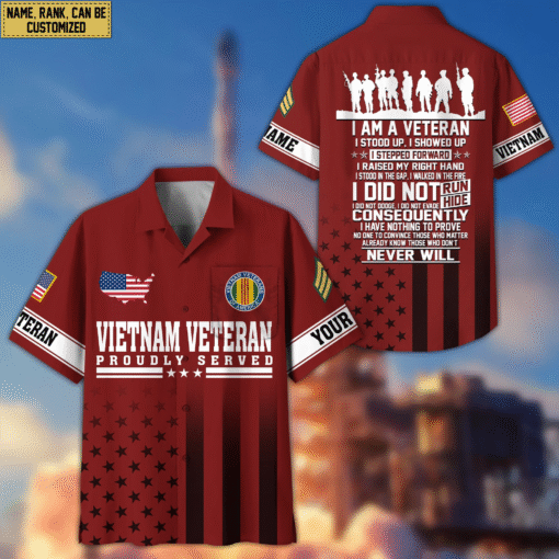 Personalized Vietnam Veteran Hawaiian Shirt MQHH5030652