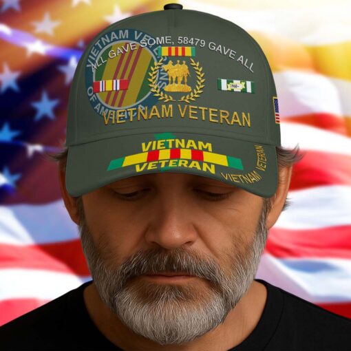 All Gave Some 58479 Gave All Vietnam Veteran Cap QFTD5230704 - Image 3