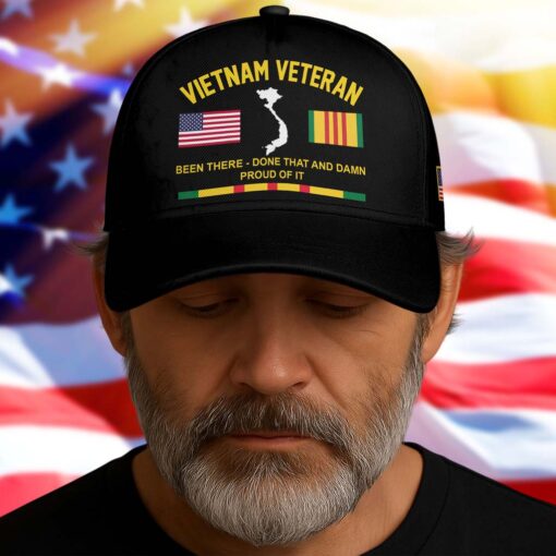 Been There Done That and Damn Proud Of It, Vietnam Veteran Cap QFTD5230705 - Image 2