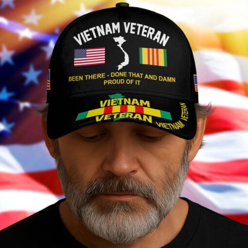 Been There Done That and Damn Proud Of It Vietnam Veteran Cap UKTD5250702 - Image 6