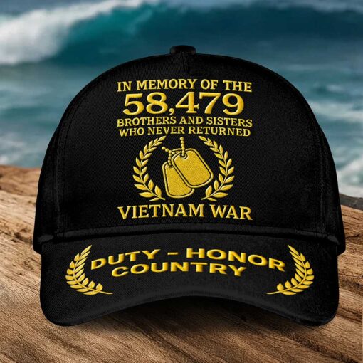 Personalized Vietnam Veteran Embroided Cap UKTZ5250702 - Image 2
