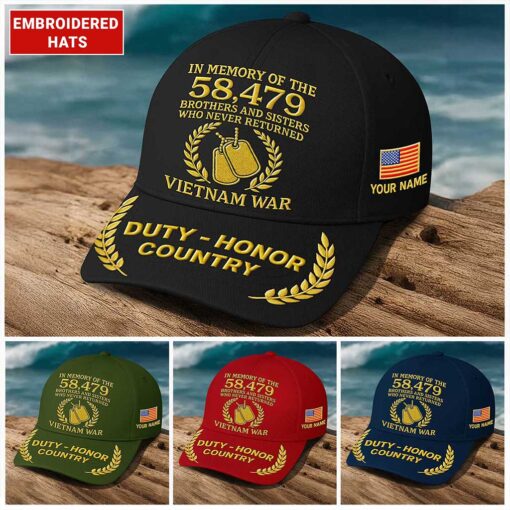 Personalized Vietnam Veteran Embroided Cap UKTZ5250702