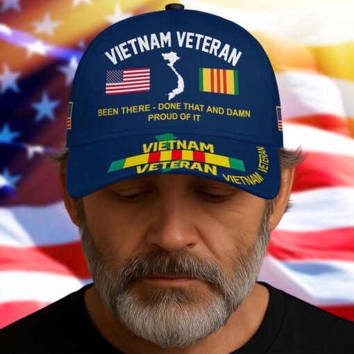 Been There Done That and Damn Proud Of It Vietnam Veteran Cap UKTD5250702 - Image 5