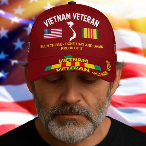 Been There Done That and Damn Proud Of It Vietnam Veteran Cap UKTD5250702 - Image 4