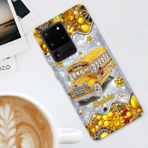 Personalized School Bus Driver Phone Case QFTD5140701 - Image 4