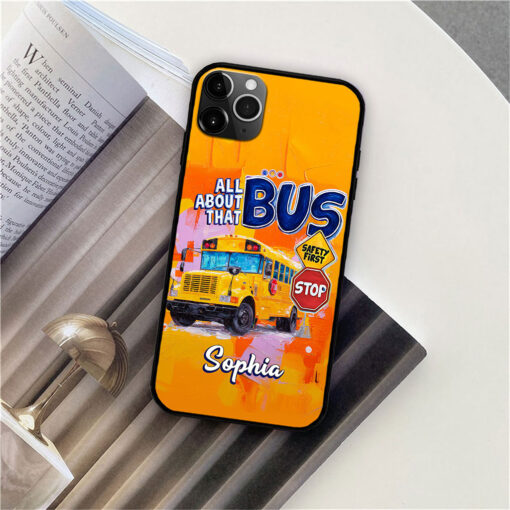 Personalized School Bus Driver Phone Case QFTO5180702 - Image 2