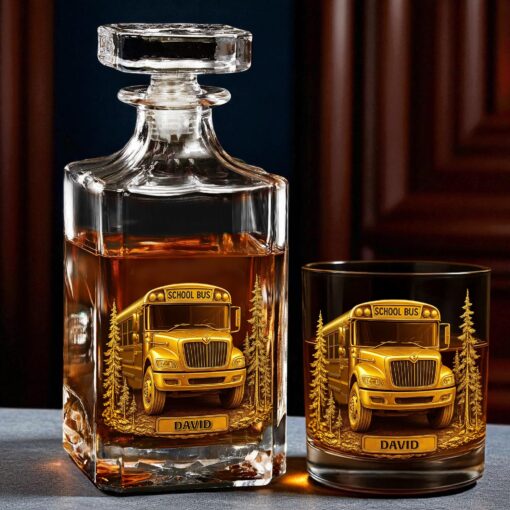 Personalized Best Truck Driver Whiskey Decanter Set UKHH5140803 - Image 3