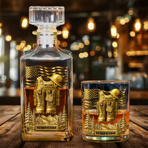 Personalized Vietnam Veteran  Whiskey Decanter Set UKTO5160803 - Image 2