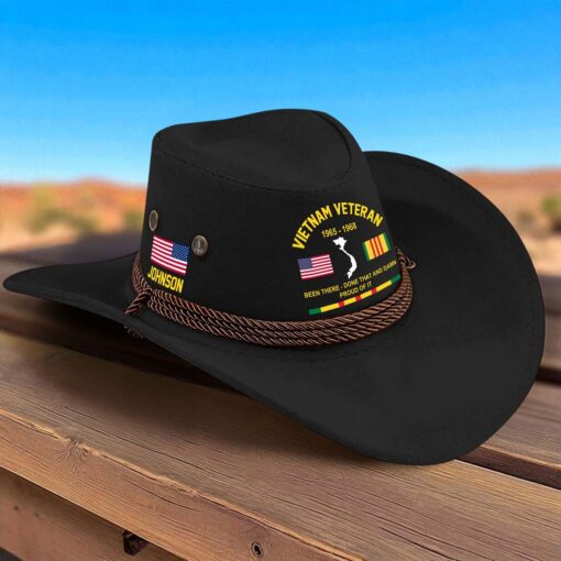 Personalized Vietnam Veteran Cowboy Hat QFTD5180801 - Image 2