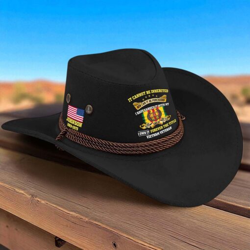 Personalized Vietnam Veteran Cowboy Hat QFTD5180803 - Image 2