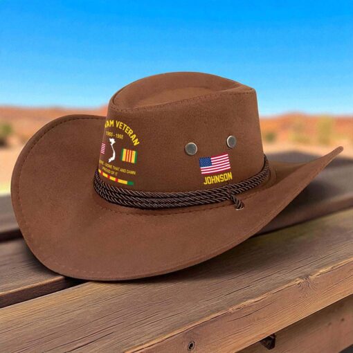 Personalized Vietnam Veteran Cowboy Hat QFTD5180801 - Image 5
