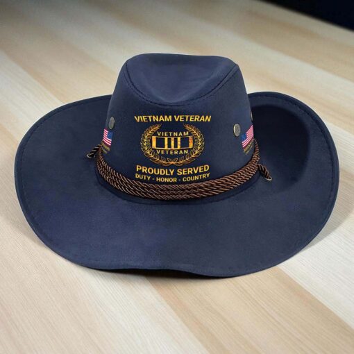 Personalized Vietnam Veteran Cowboy Hat QFTD5180804 - Image 3