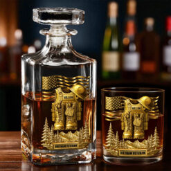 Personalized Vietnam Veteran  Whiskey Decanter Set UKTO5160803