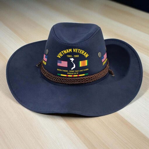 Personalized Vietnam Veteran Cowboy Hat QFTD5180801 - Image 3
