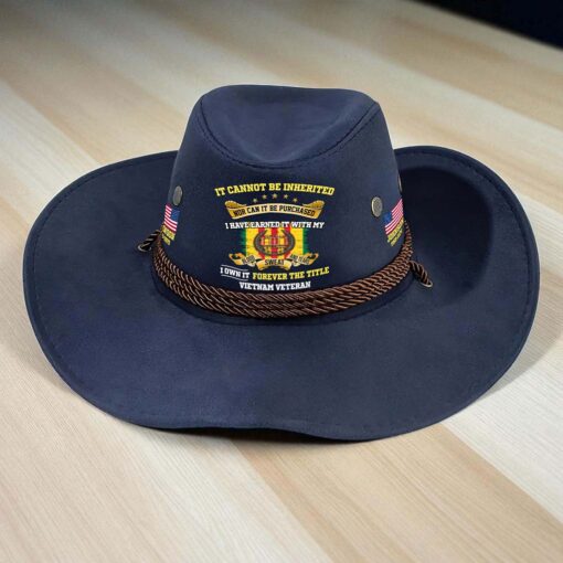 Personalized Vietnam Veteran Cowboy Hat QFTD5180803 - Image 3